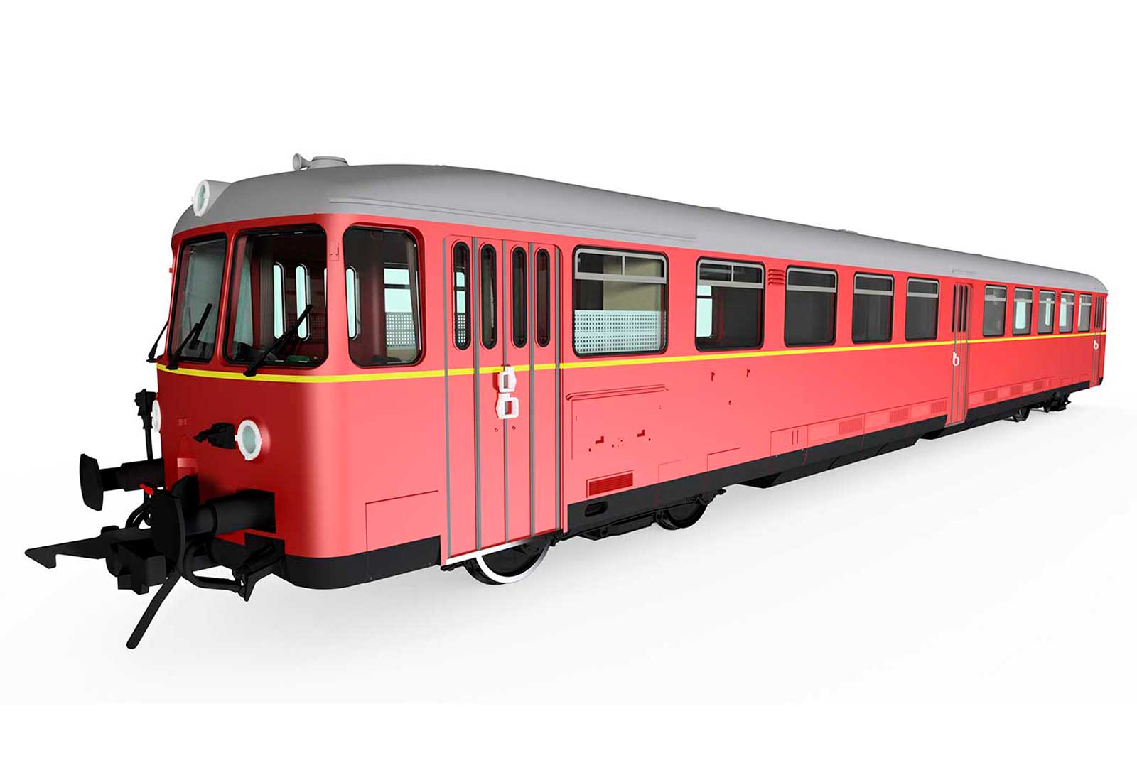 Akku-Triebwagen ETA 150, DB, Epoche 3, rot
