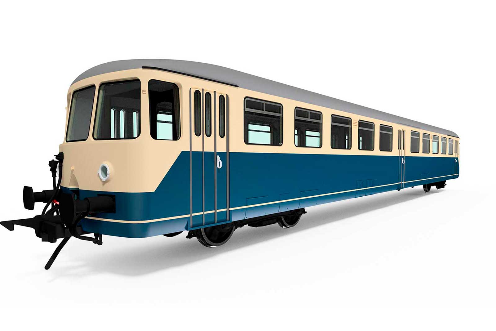 Akku-Triebwagen BR 515, DB, Epoche 4, blau-beige